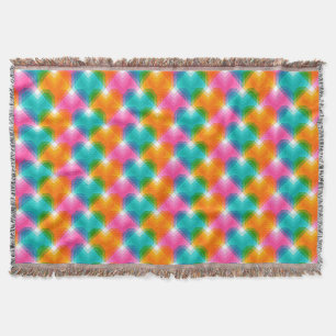 Geometrische Herzen in psychedelischen Farben (1) Decke