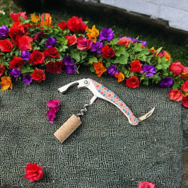 Geometrische Hexagon-Formen Kellnermesser