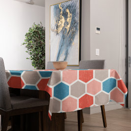 Geometrische Hexagon-Formen Tischdecke