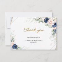 Geometrische Hochzeit von Navy und Blush Floral