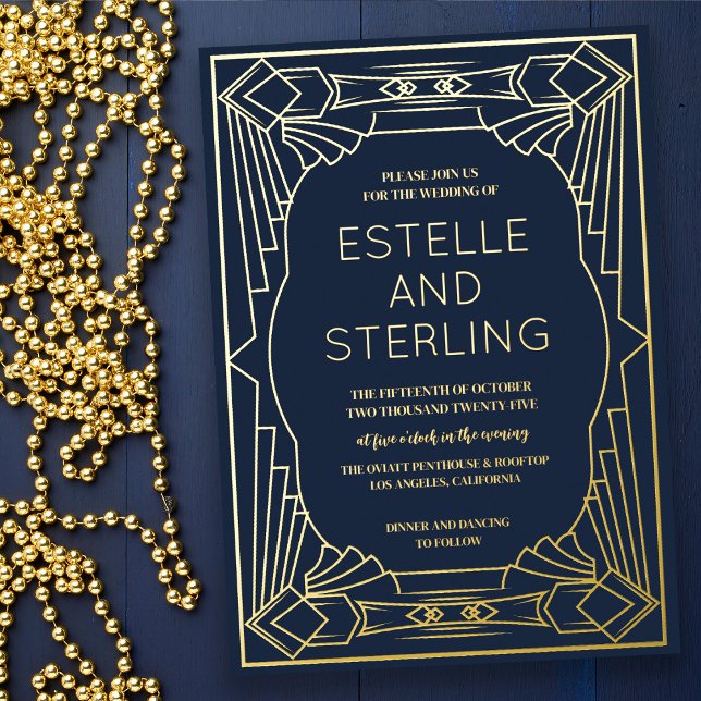 Geometrische Hochzeitsform Folieneinladung (Von Creator hochgeladen)