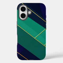 Geometrische Jewel Tones iPhone 16 Hülle