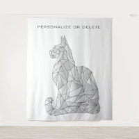 Geometrische Katze Moderne minimale Niedliche Abst