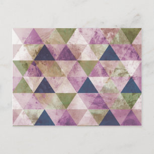 Geometrische Konstruktion für blaues, grünes und L Postkarte