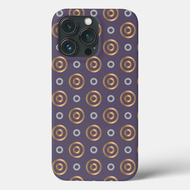 Geometrische Kreise Case-Mate iPhone Hülle (Rückseite)