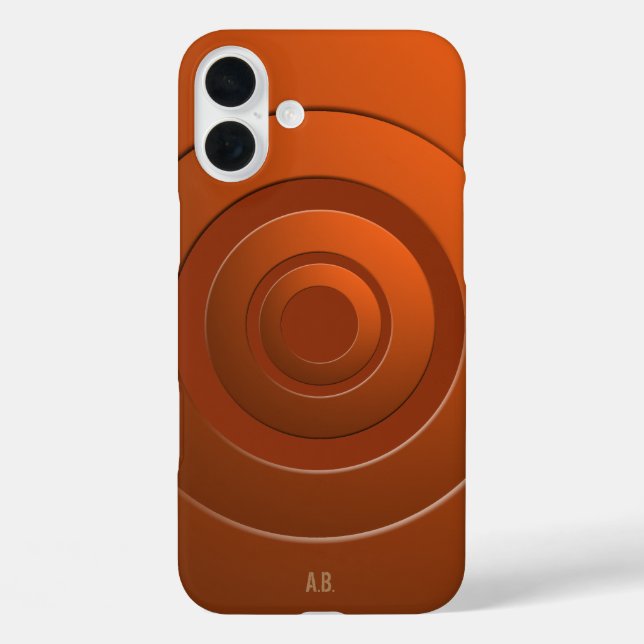 Geometrische Kreise Modernes Orange mit beliebigen title_seo2 (Rückseite)