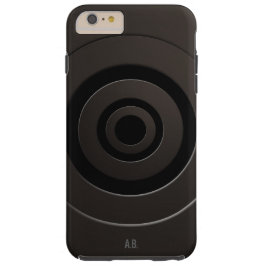 Geometrische Kreise Modernes Schwarz mit beliebige Case-Mate iPhone Hülle