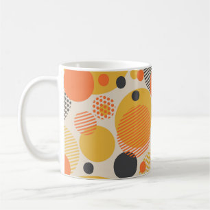 Geometrische Kreisel nach hinten: 60er Vintag Kaffeetasse