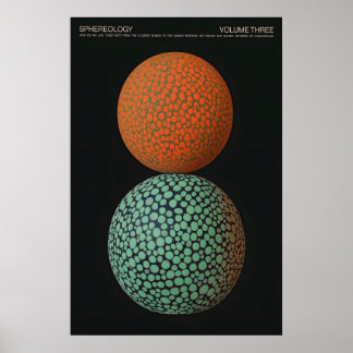 Geometrische Kugel-Kunst-Moderne Minimalistin Poster