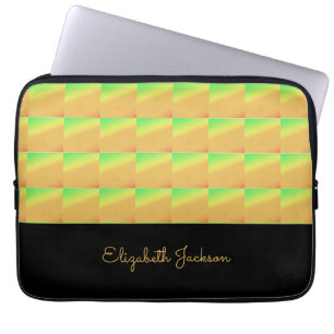 Geometrische Kunst, afrikanische tropische Sonnenu Laptopschutzhülle