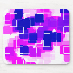 Geometrische Kunst "Blue Raspberry" Mousepad