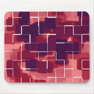 Geometrische Kunst "Cranberry" Mousepad