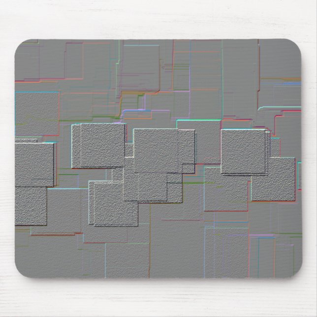 Geometrische Kunst "Cyber Gothic" Mousepad (Vorne)