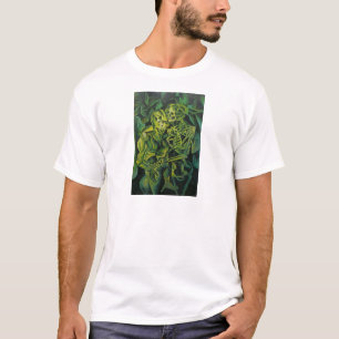 Geometrische Kunst des abstrakten Menschen und Ske T-Shirt