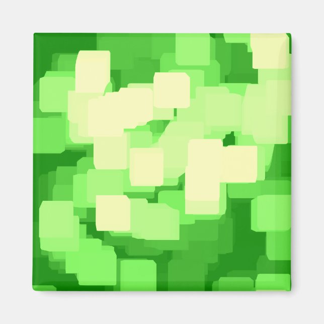 Geometrische Kunst "Iceberg" Magnet (Vorne)