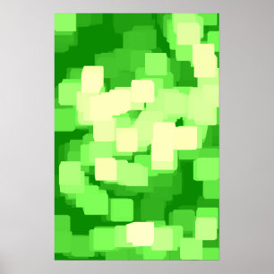 Geometrische Kunst "Iceberg" Poster