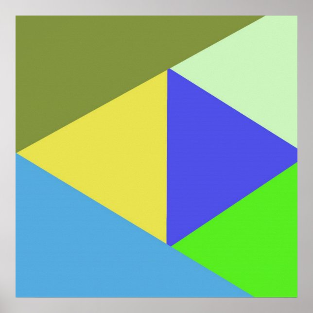 geometrische Kunst Poster (Vorne)