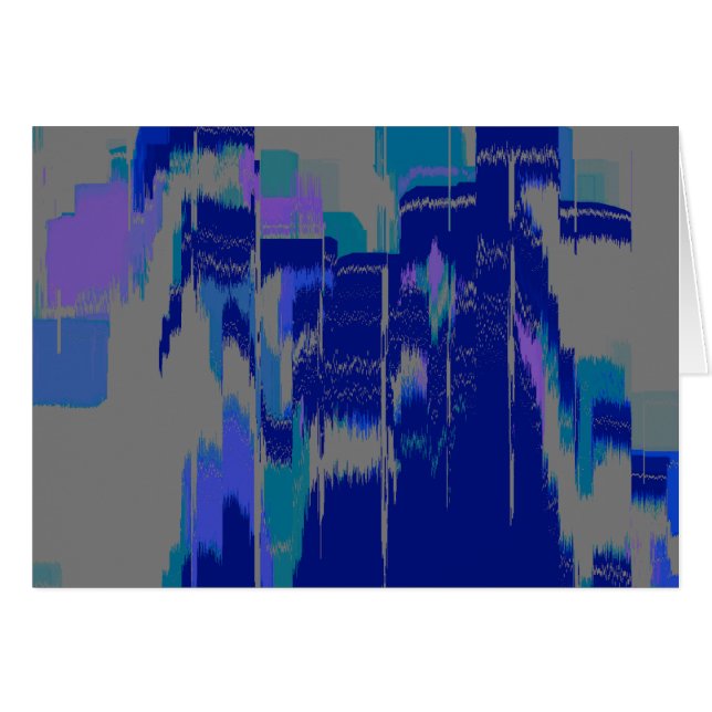 Geometrische Kunst "Rain Hitting Window" (Vorderseite (Horizontal))