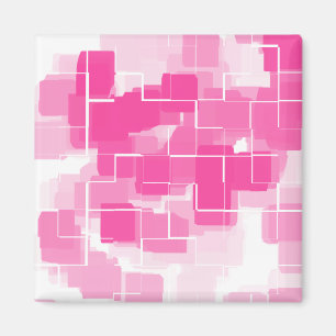 Geometrische Kunst "Strawberry Shortcake" Magnet