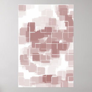 Geometrische Kunst "Traubensoda" Poster