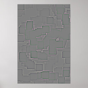 Geometrische Kunst "Twilignt" Poster