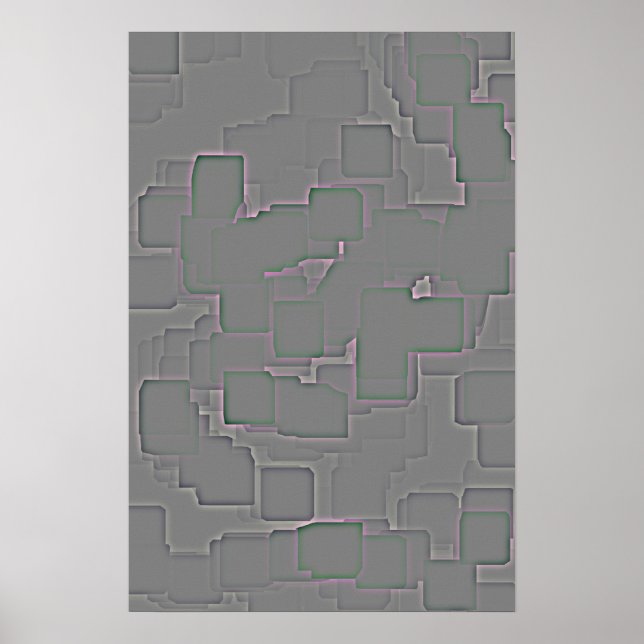 Geometrische Kunst "Twilignt" Poster (Vorne)