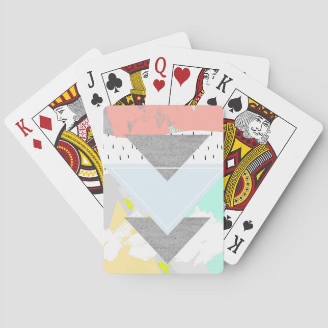 Geometrische Kunstdrucke Spielkarten (Rückseite)