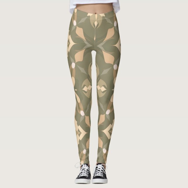 Geometrische Leggings (Vorderseite)