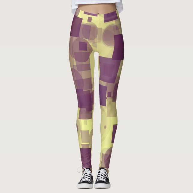 Geometrische Leggings (Vorderseite)