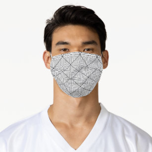 Geometrische Linie Art Muster Face Mask Mund-Nasen-Maske Aus Stoff
