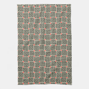 Geometrische Linien Muster Geschirrtuch