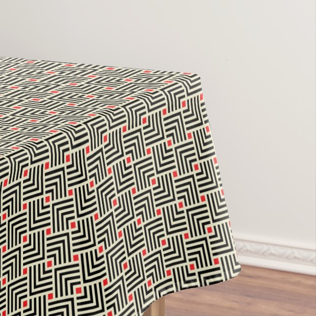 Geometrische Linien Muster Tischdecke (Beispiel)