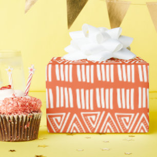 Geometrische Linien und Dreiecke Geschenkpapier