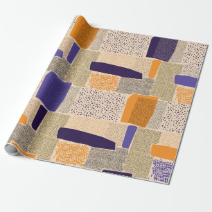 Geometrische Linienformen mit Segmenten. Abstrakte Geschenkpapier