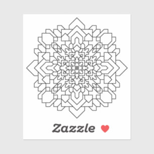 Geometrische Mandala #12 Aufkleber