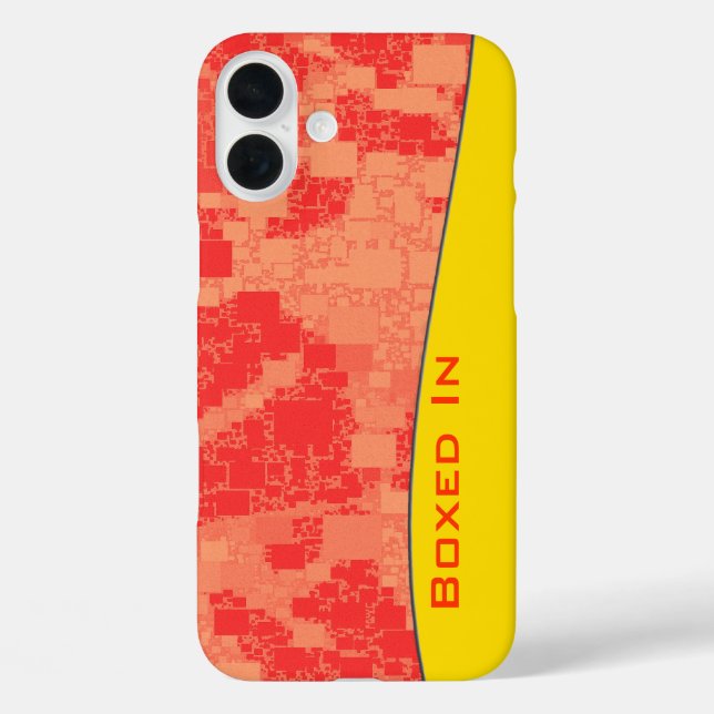 Geometrische Mandarine Abstrakte Musterkonstruktio title_seo2 (Rückseite)