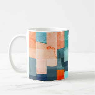 Geometrische mehrfarbige Streifen, trendige Muster Kaffeetasse