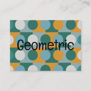 Geometrische Minimalistische moderne Geometrie Visitenkarte