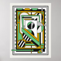 Geometrische moderne abstrakte Komposition