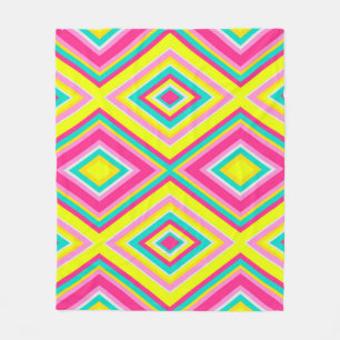 Geometrische moderne Formen Dreiecke Muster Fleecedecke