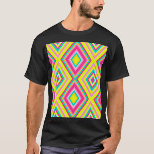 Geometrische moderne Formen Dreiecke Muster T-Shirt