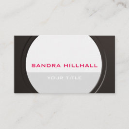 Geometrische moderne Metallik für Text und Farbe Visitenkarte