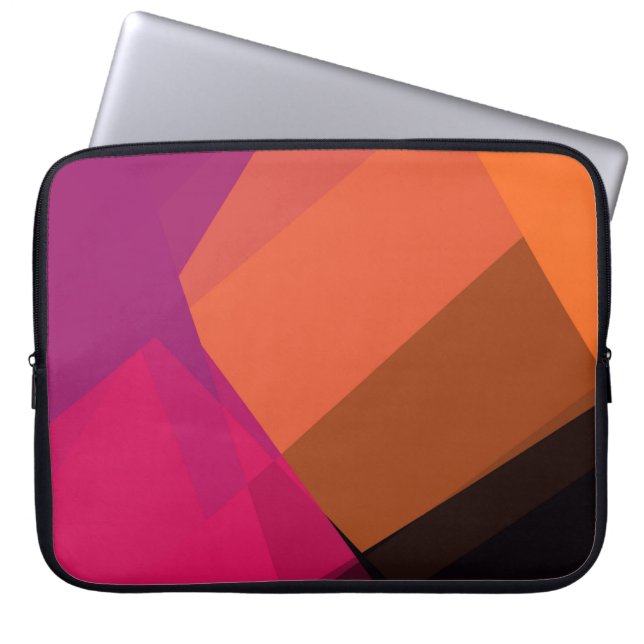 Geometrische moderne Retro-Farben #19 Laptopschutzhülle (Vorderseite)
