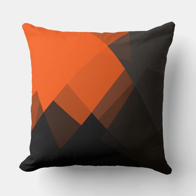 Geometrische moderne Retro-Farben #28 Kissen (Vorderseite)