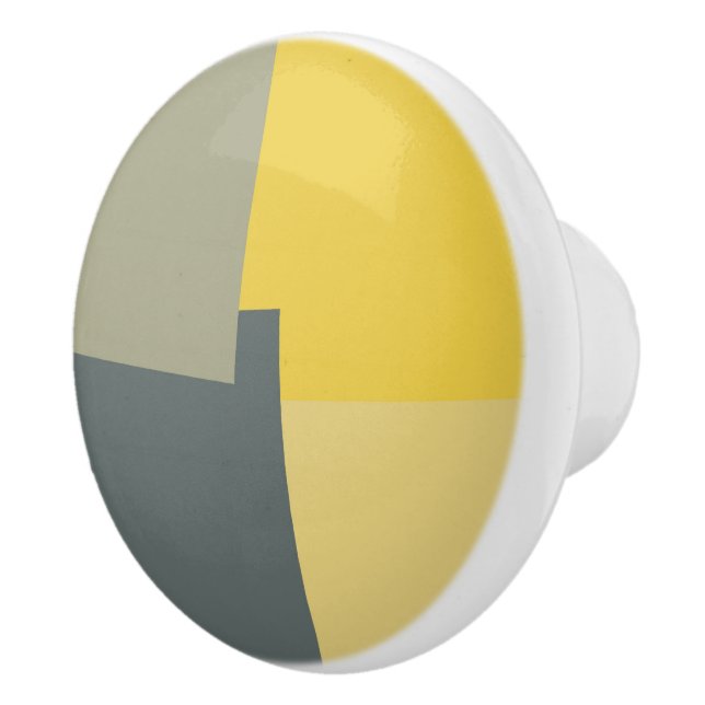 Geometrische moderne Retro-Farben #5 Keramikknauf (Rechts)