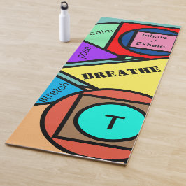 Geometrische Monogramm-Formen Yogamatte
