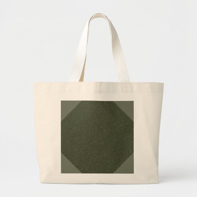 Geometrische Moosgrüne Texturierte Tasche (Vorne)