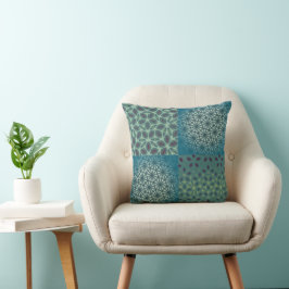 Geometrische Mosaikfusion Kissen