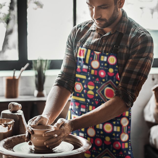 Geometrische Multicolorformen Schürze (Geometric shapes apron)