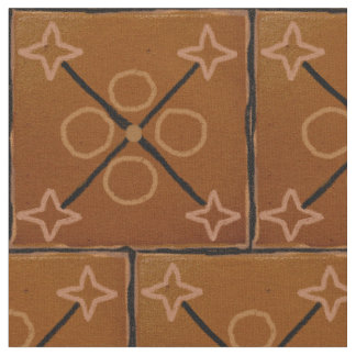 Geometrische Muster-Baumwolle Browns Stoff